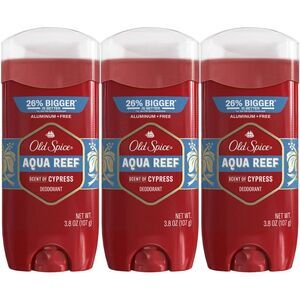 3-PACK Old Spice Aqua Reef Deodorant 3.8 oz